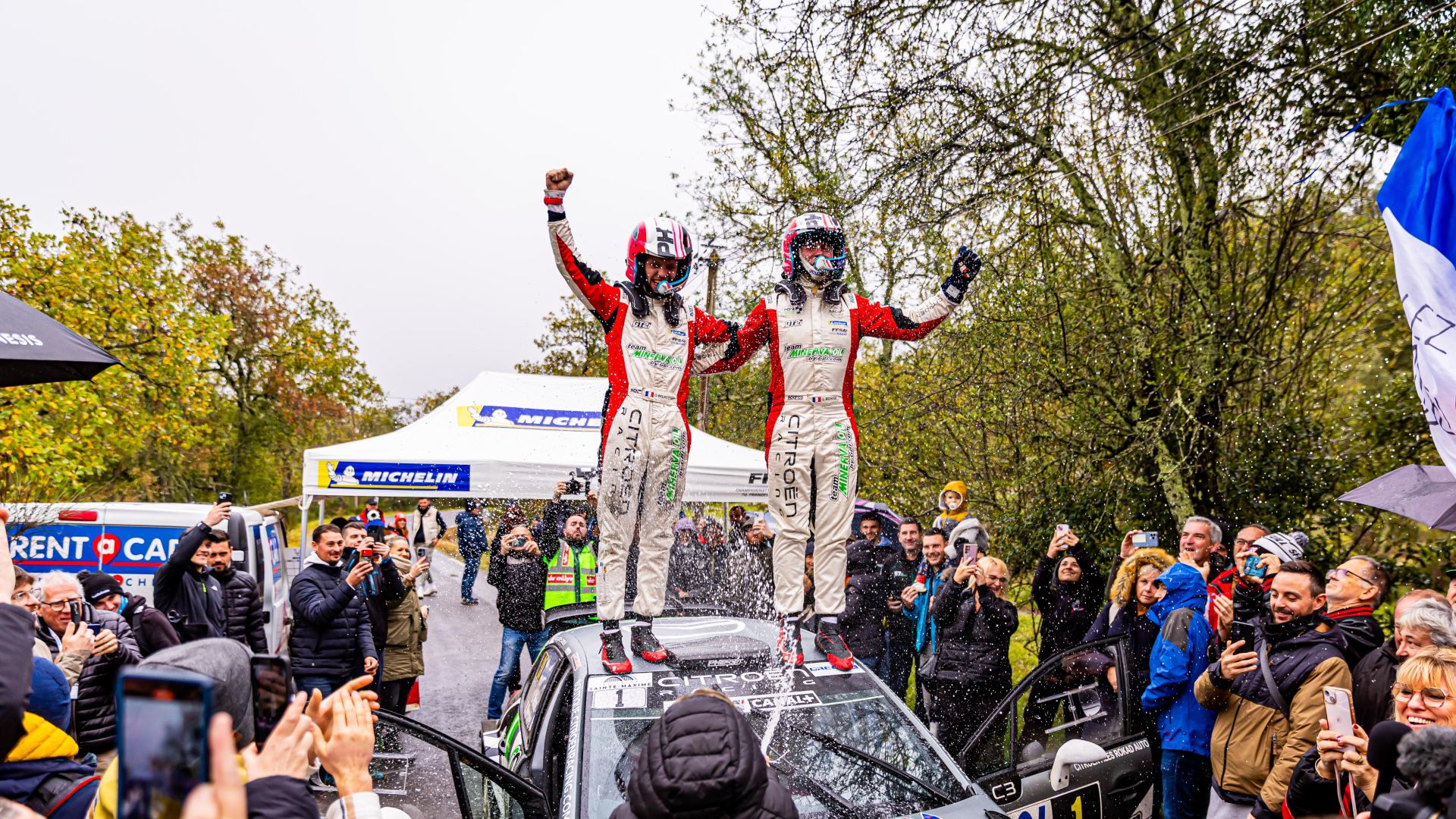 Rossel et Mercoiret Champions de France des Rallyes